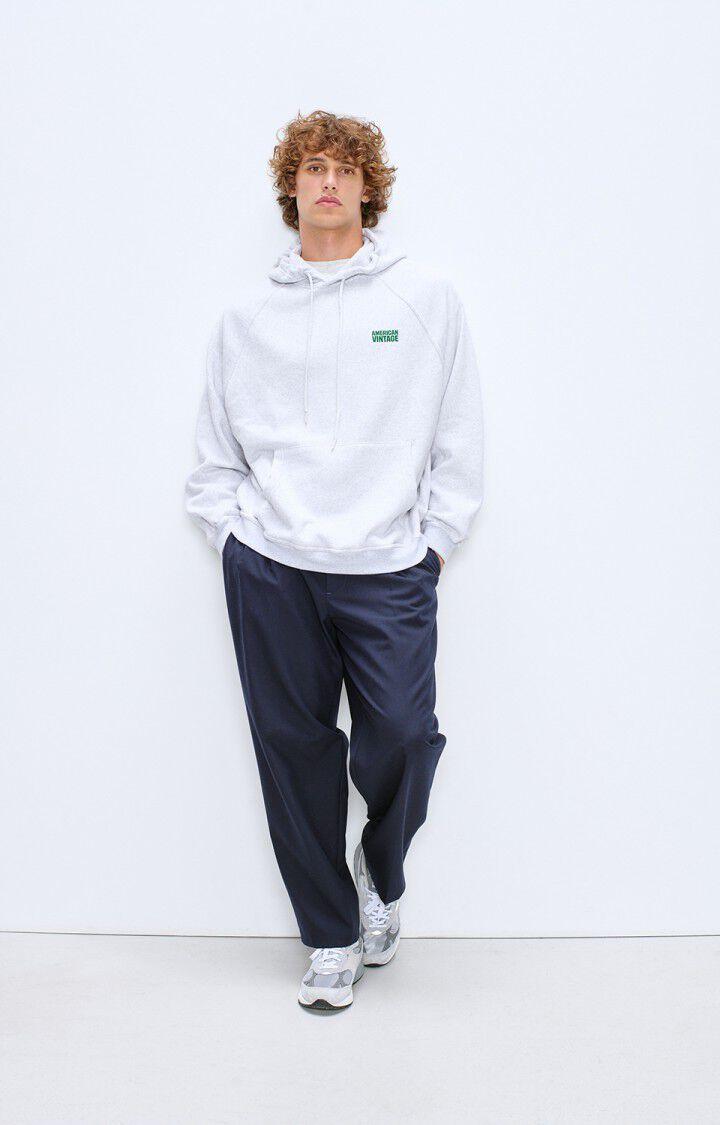 American Vintage Baptown Kapuzenpullover Herren grau meliert